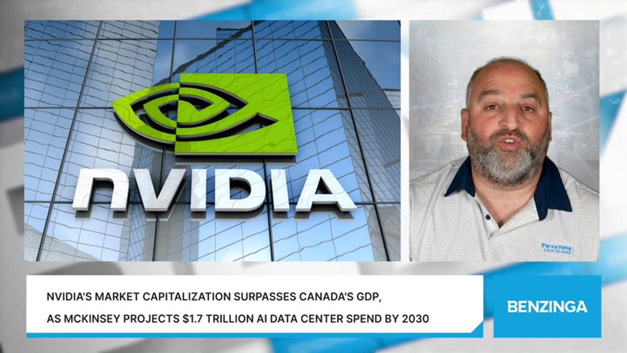 Nvidia's Market Capitalization Surpasses Canada's GDP, As McKinsey Projects $1.7 Trillion AI Data Center Spend By 2030