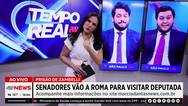Caso Zambelli: senadores vão a Roma visitar deputada presa | TEMPO REAL