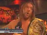 JD 2008 Triple H comments on defeating Randy Orton