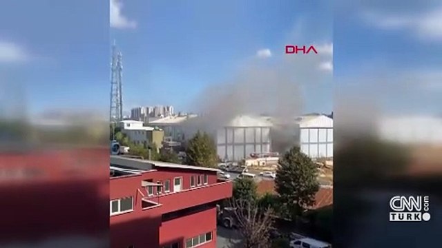 SON DAKİKA... Başakşehir'de sanayi sitesinde yangın
