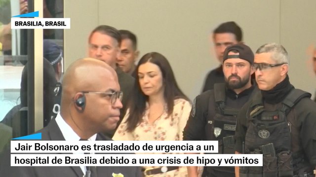Hospitalizan a Jair Bolsonaro por crisis de hipo y vómitos