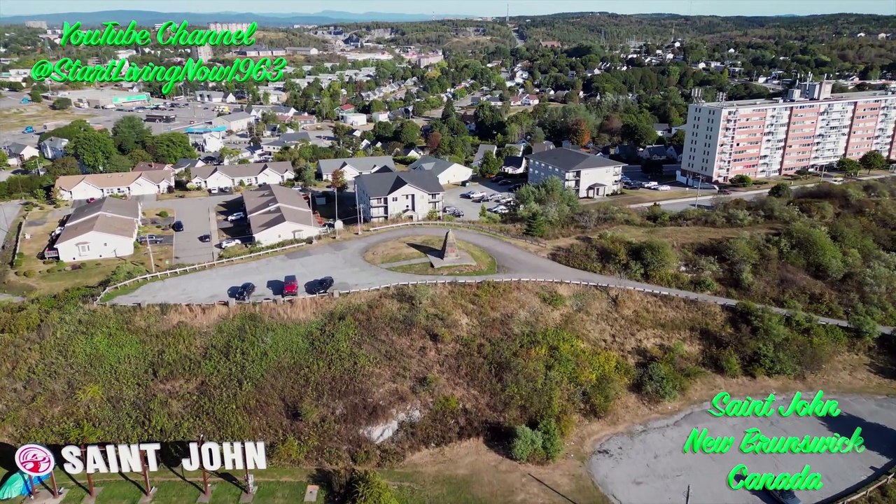 Saint John Sign | Iconic Landmark Overlooking the Port City  @DJI  🇨🇦