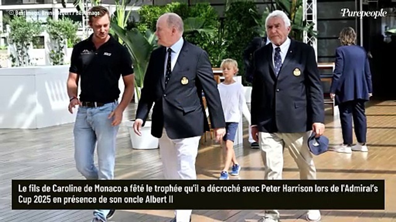 Avant l'arrivée de bébé, le fils de Caroline de Monaco, Pierre Casiraghi, fête une victoire avec son plus jeune enfant Francesco