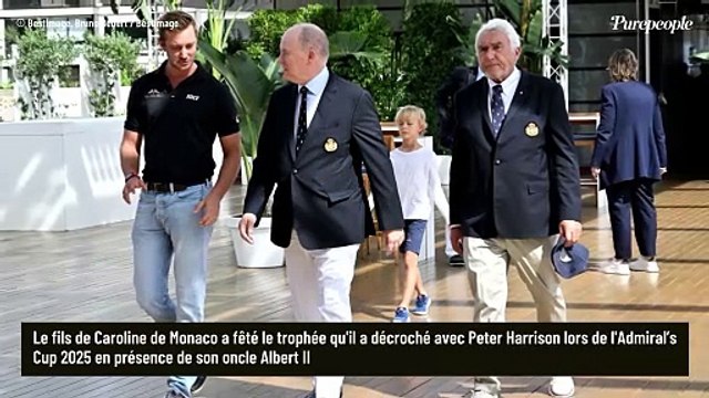 Avant l'arrivée de bébé, le fils de Caroline de Monaco, Pierre Casiraghi, fête une victoire avec son plus jeune enfant Francesco
