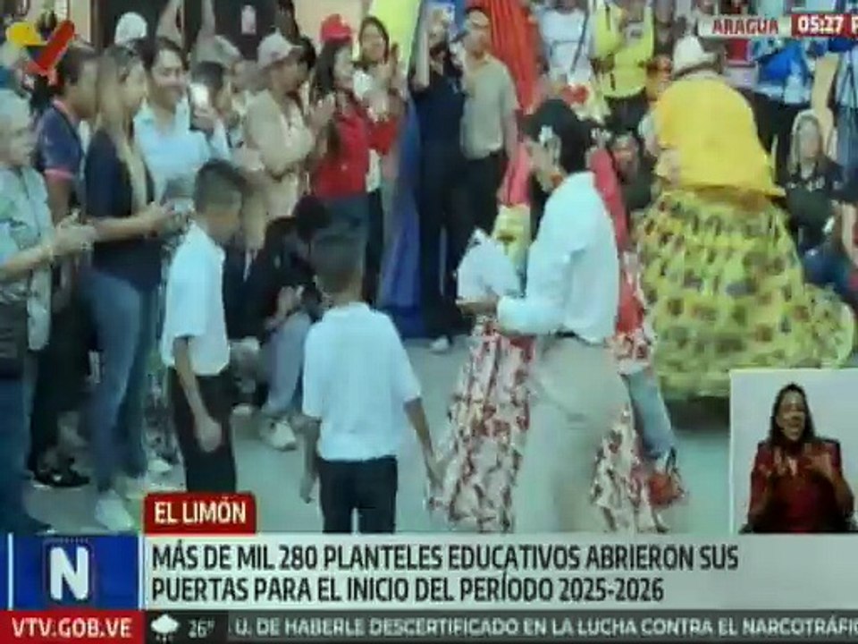 Aragua | Más de mil 280 instituciones educativas inician el nuevo año escolar 2025-2026