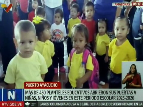 Escuelas y liceos amazónicos recibieron con paz y alegría a la población estudiantil de la entidad