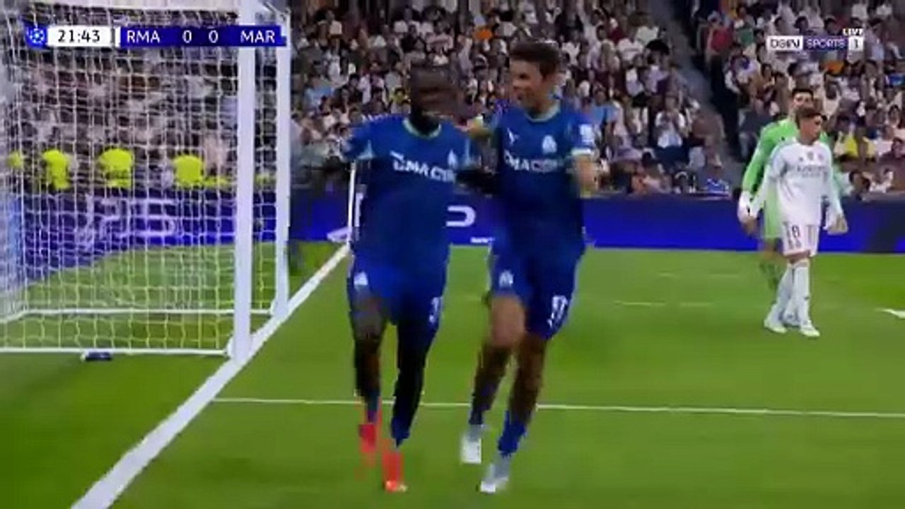 اهداف مباراة ريال مدريد ومارسيليا دوري ابطال او...