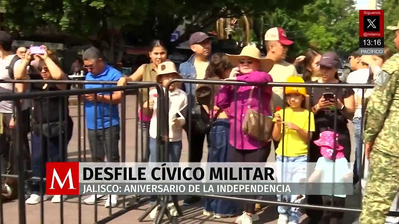 Sin Pablo Lemus, realizan Desfile Cívico Militar 2025 en Jalisco