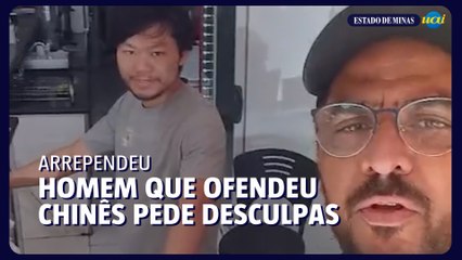 Após ofender dono de lanchonetee chinês, homem pede desculpas