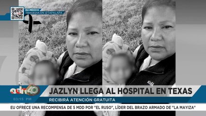 Trasladan a Jazlyn, nieta de Alicia Matías, a hospital en Texas en busca de una esperanza