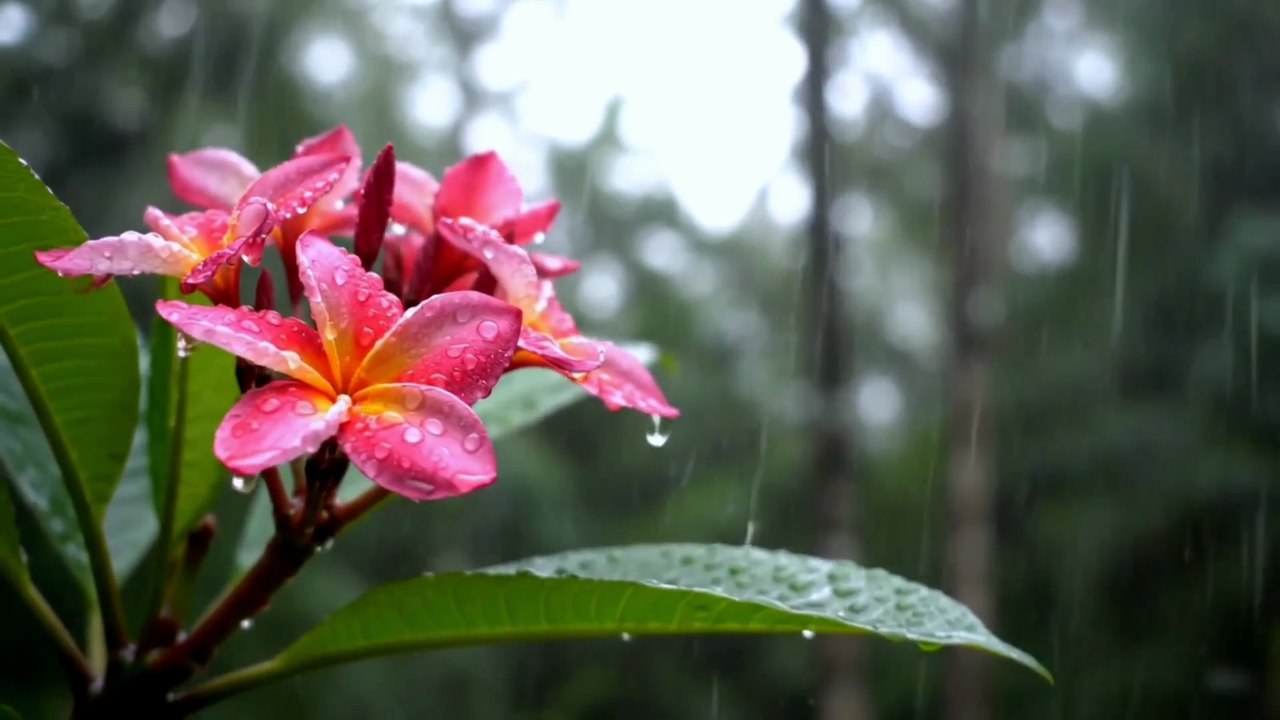Calming Rain Ambience for Inner Peace and Relaxation.ASMR rain sounds good for self healing