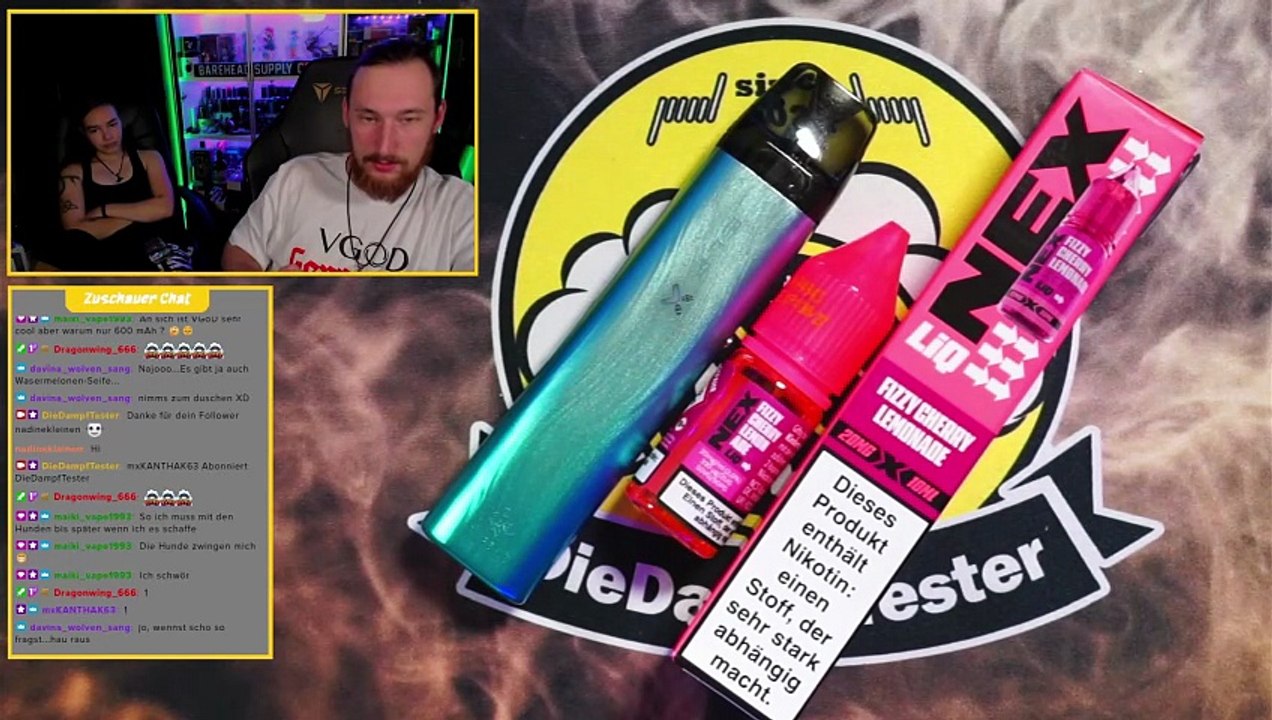 Nex Liq Fizzy Cherry Lemonade Liquid Geschmackstest