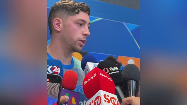 Zona mixta Real Madrid vs. Olympique Marsella de Champions League