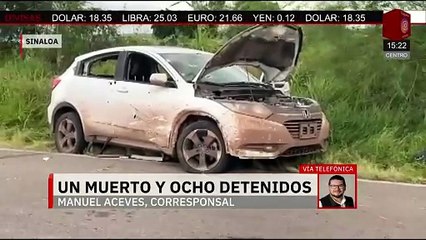 Enfrentamiento armado deja a un muerto y 8 detenidos en Sinaloa