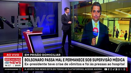 Jair Bolsonaro permanece sob supervisão médica após passar mal