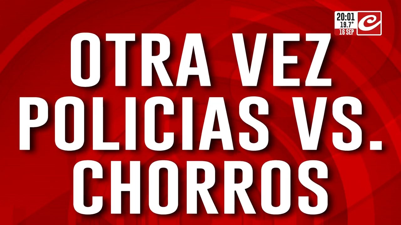 Policías vs chorros: intentaron robarle la cami...