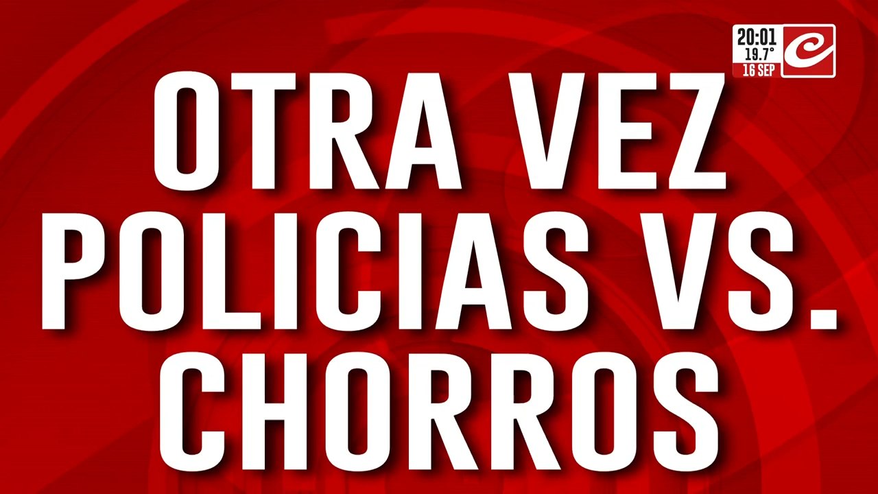 Policías vs chorros: intentaron robarle la cami...