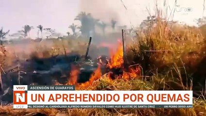 UN APREHENDIDO POR QUEMAS