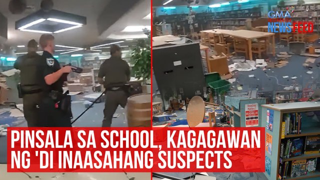 Pinsala sa school, kagagawan ng 'di inaasahang suspects | GMA Integrated Newsfeed