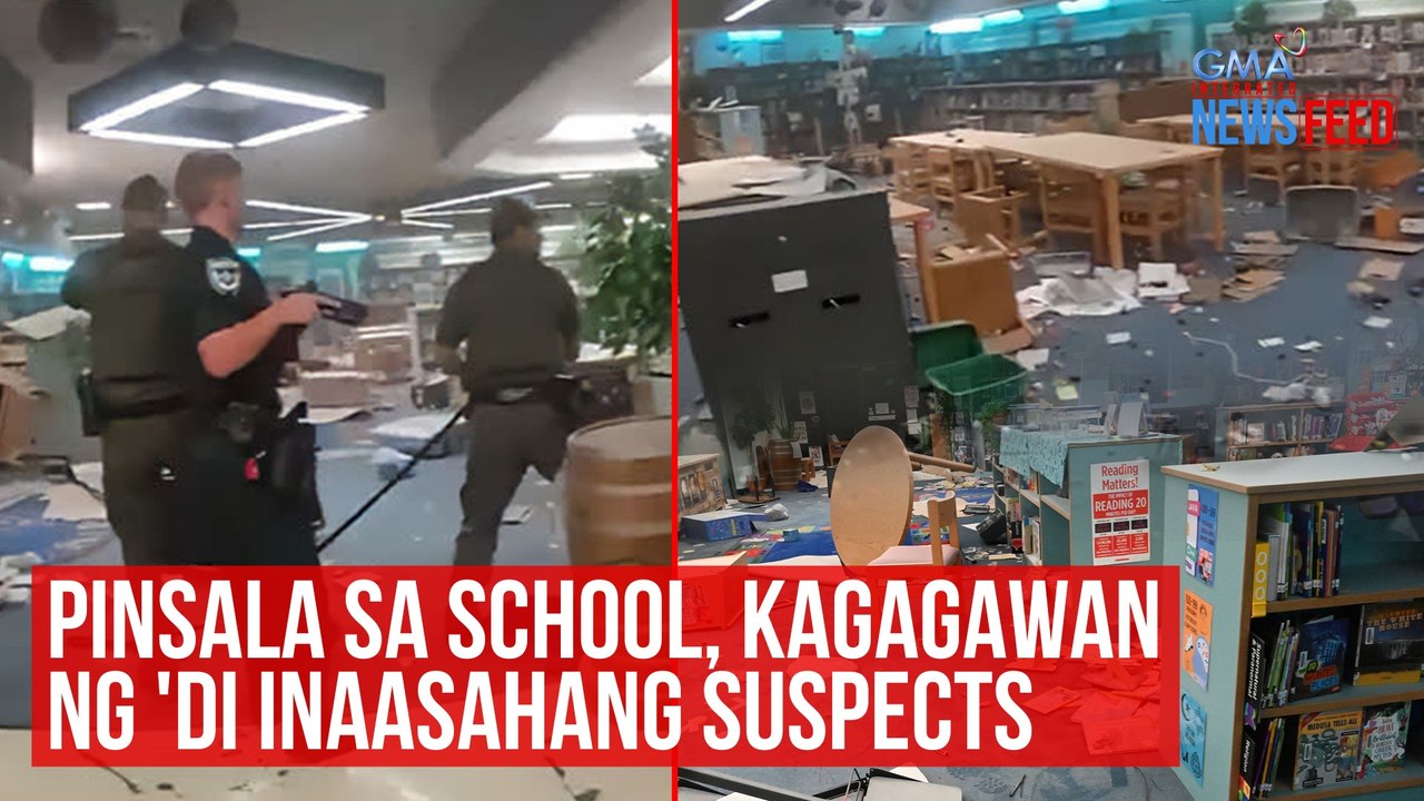 Pinsala sa school, kagagawan ng 'di inaasahang suspects | GMA Integrated Newsfeed