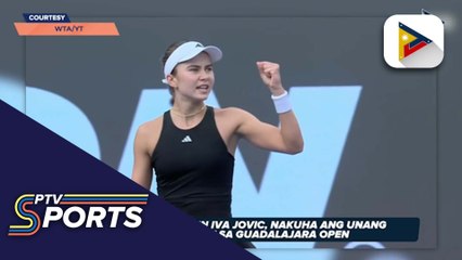 American teen Iva Jovic, nakuha ang unang WTA Title sa Guadalajara Open