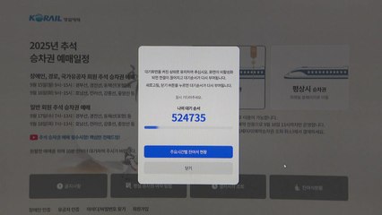 추석 기차예매 첫날, 코레일 앱·홈페이지 '접속 지연' / YTN