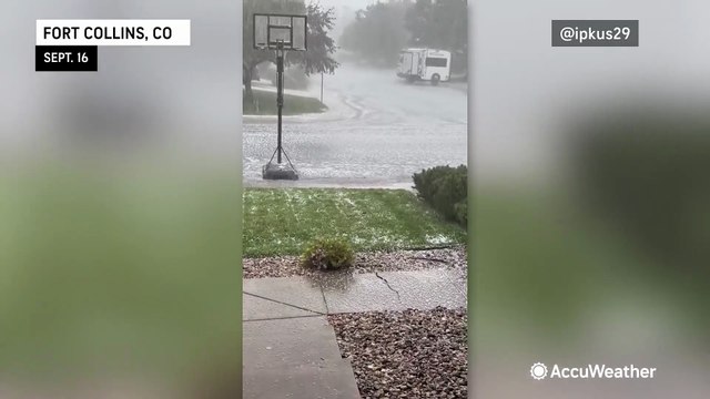 Severe storms slam the central US with pouring hail