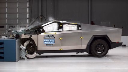 2025 Tesla Cybertruck im IIHS-Crashtest – Gut geschützt, aber mit Licht-Problemen?