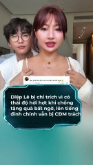 Diệp Lê bị chỉ trích khi khi có thái độ hời hợt khi chồng tặng quà bất ngờ