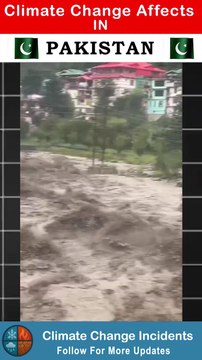 Dangerous Flood in Pakistan l Climate Change Affects #news #flood #disaster #climatechange #viral