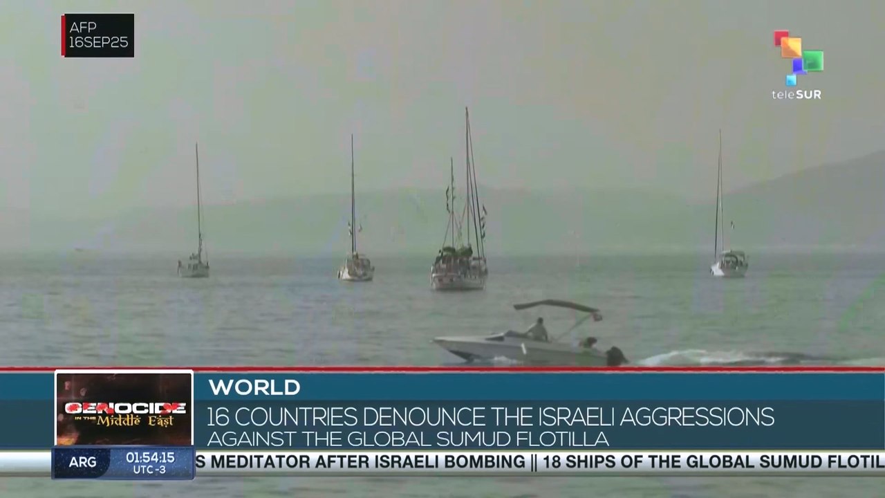 16 countries denounce the Israeli aggressions against the global Sumud Flotilla