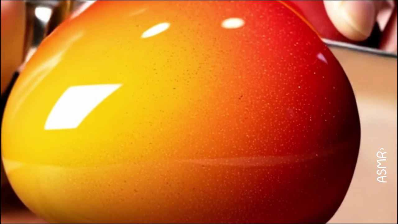 Glass Fruits slicing ASMR 1H - Mango ASMR
