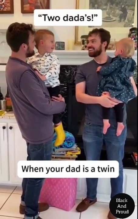 Children Reactions When Fathers Are Twin