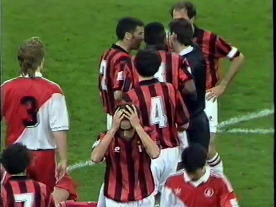 AC Milan v Monaco Champions League Semi Final 27-04-1994
