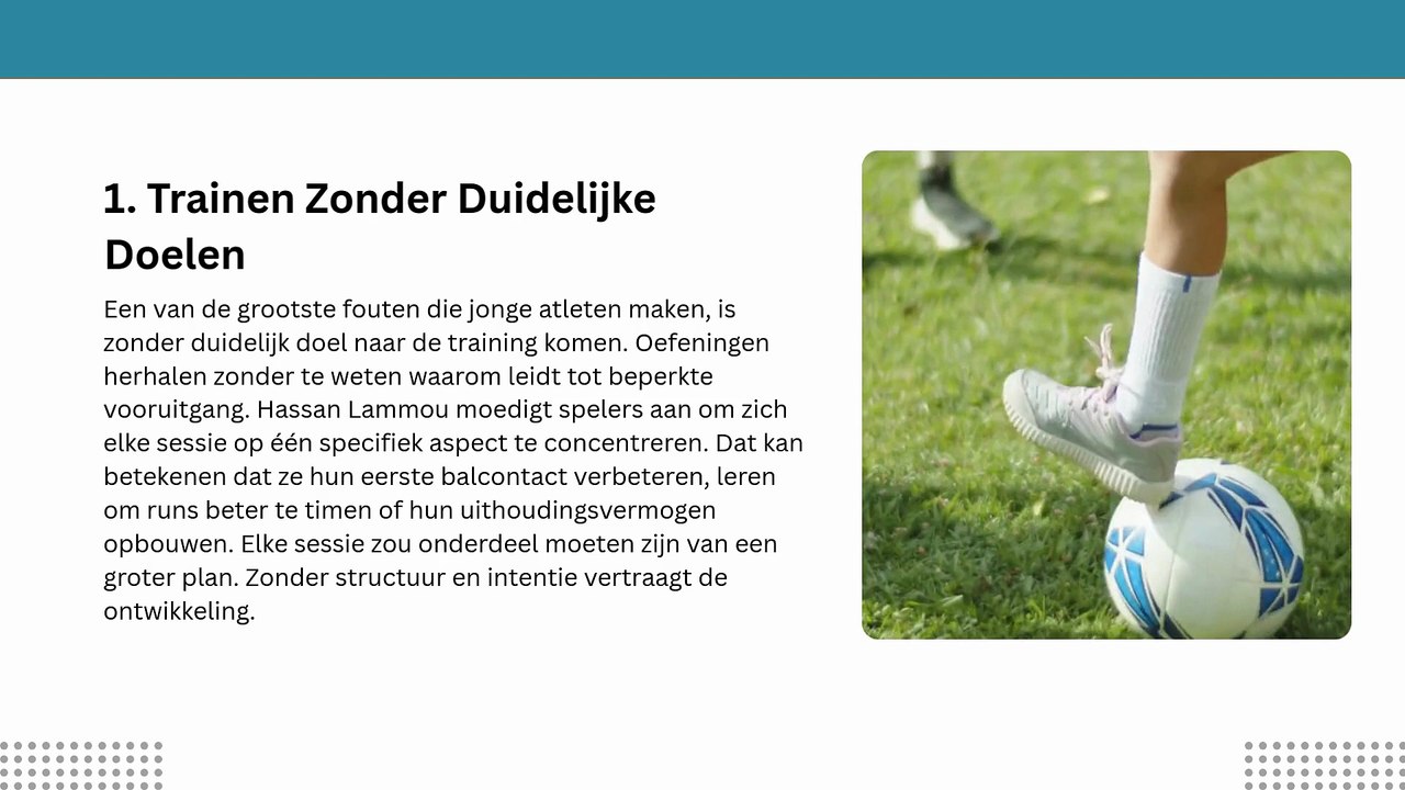 Hassan Lammou Benadrukt 5 Fouten Die Jonge Atleten Moeten Vermijden