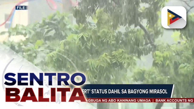 OCD, nasa ‘Blue Alert’ status dahil sa Bagyong#MirasolPH; pre-emptive evacuation, ipinatupad sa Casiguran, Aurora