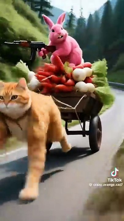 Cat vs Rabbit figjt