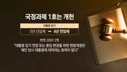 '4년 연임' 개헌...현 정부부터 적용 가능할까? [앵커리포트] / YTN