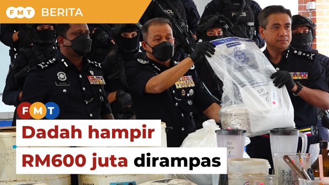 4 ditahan, polis rampas dadah hampir RM600 juta