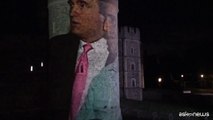 Gb, proiettate foto di Trump con Epstein su mura del Castello di Windsor