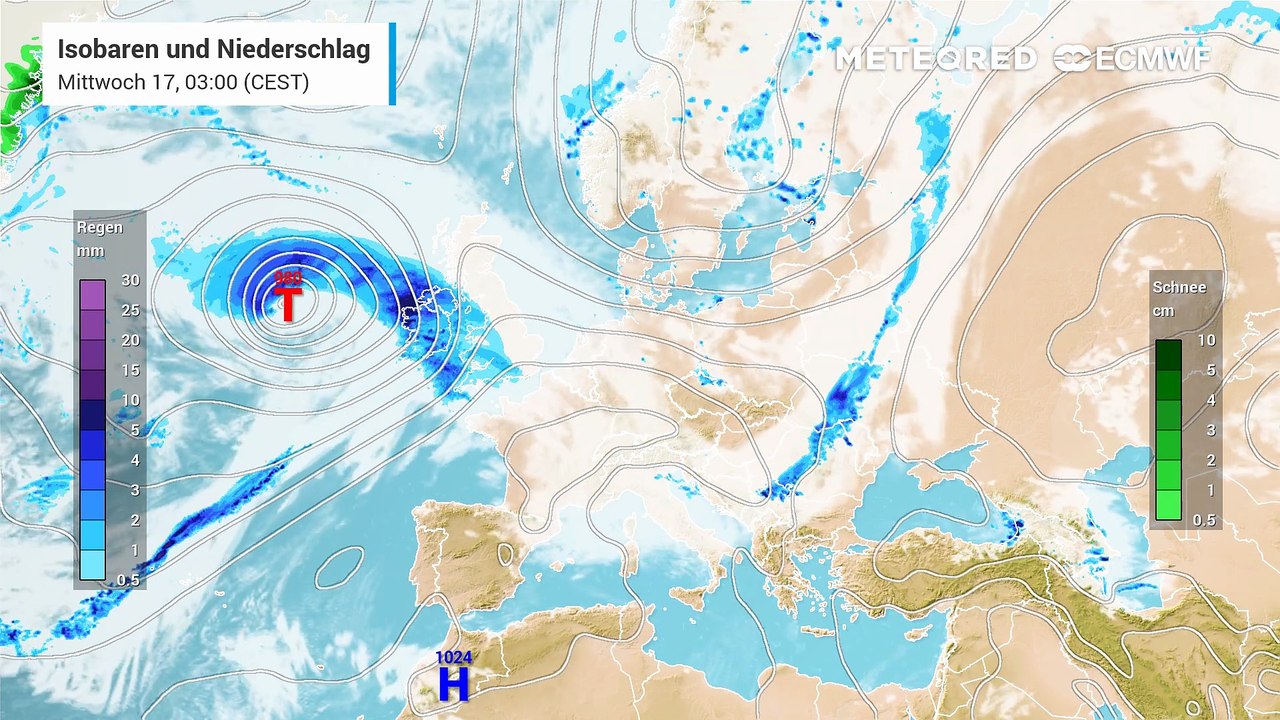 Das Hoch Oldenburgia legt sich über Deutschland!