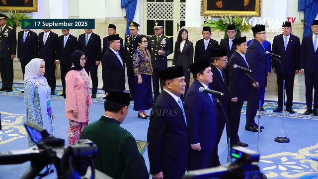 [FULL] Detik-Detik Presiden Prabowo Lantik Menteri Baru, Menko Polkam hingga Menpora