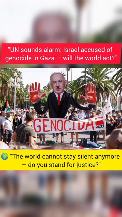 "UN Commission: Israel Committing Genocide in Gaza, Calls for Global Action"