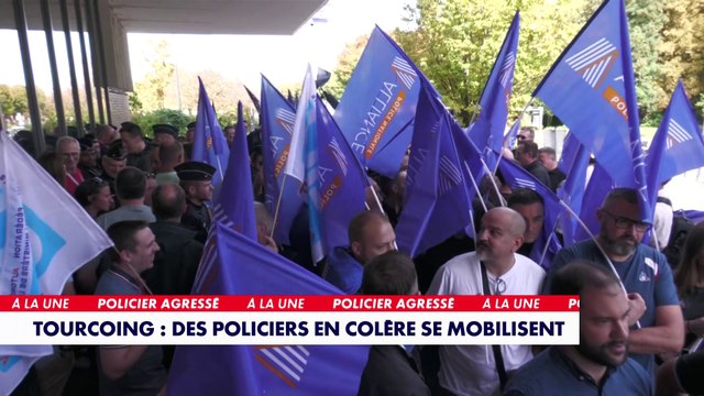 Tourcoing : des policiers en colère se mobilisent