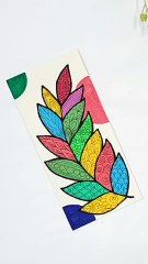 Creative Doodle Leaves | Easy Drawing Idea #shorts