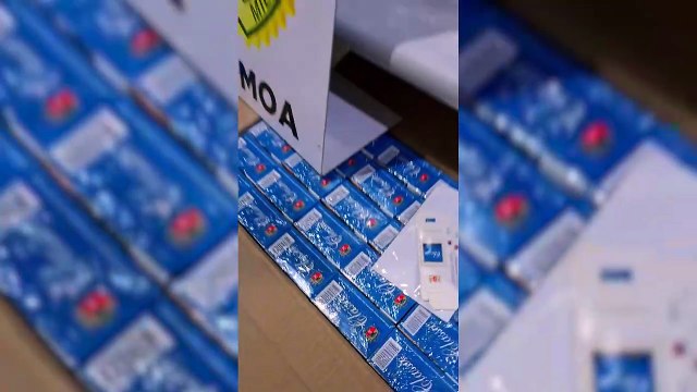 BPFron apreende 7,5 mil pacotes de cigarros contrabandeados e detém dois em Santa Tereza do Oeste