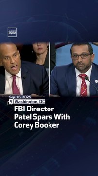 FBI Director Patel Spars With Corey Booker