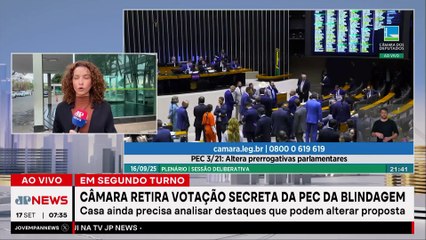 Deputados retiram votação secreta da PEC da Blindagem