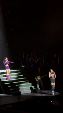 Catherine Fulop se cayó del escenario en pleno show de Erreway