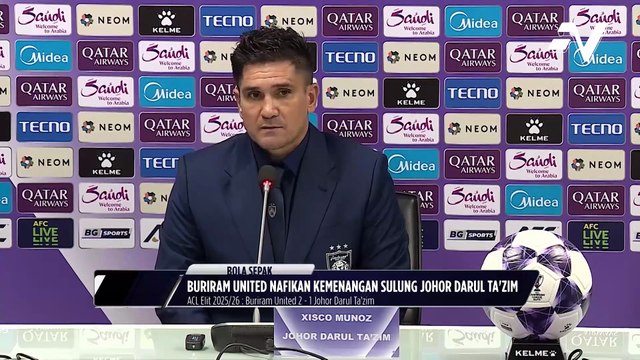 JDT langkah kiri aksi pembukaan ACLE berdepan Buriram United